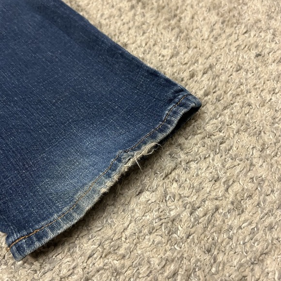 Levis 414 Relaxed Straight Jeans Womens 29 Blue Denim Stretch Waist 31" Inseam - Picture 9 of 10